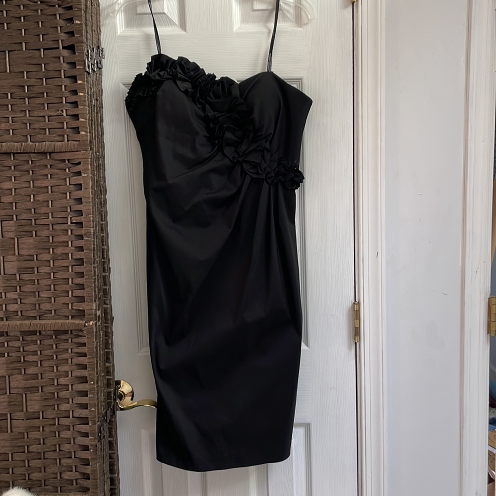 Maggie London Strapless Black Dress